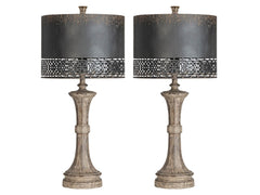 Manchester Brown Table Lamp (Set of 2) - Ornate Home