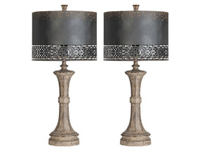 Manchester Brown Table Lamp (Set of 2) - Ornate Home