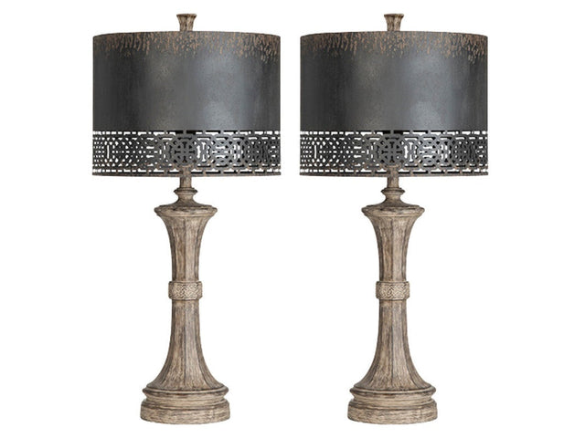 Manchester Brown Table Lamp (Set of 2) - Ornate Home