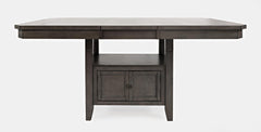 Manchester Grey High/Low Rect. Counter Dining Table w/ 4 Stools - Ornate Home