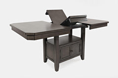Manchester Grey High/Low Rect. Counter Dining Table w/ 4 Stools - Ornate Home