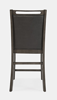 Manchester Grey High/Low Sq. Counter Dining Table w/ 6 Stools - Ornate Home