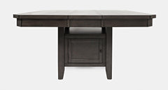 Manchester Grey High/Low Sq. Counter Dining Table w/ 6 Stools - Ornate Home