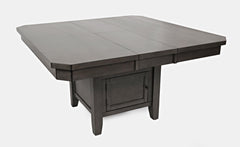Manchester Grey High/Low Sq. Counter Dining Table w/ 6 Stools - Ornate Home