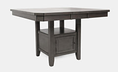 Manchester Grey High/Low Sq. Counter Dining Table w/ 6 Stools - Ornate Home