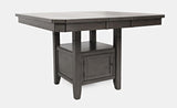 Manchester Grey High/Low Sq. Dining Table - Ornate Home