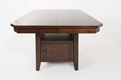 Manchester Merlot Sq. High/Low Ext Dining Table - Ornate Home