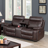 Manda Dark Brown Loveseat - Ornate Home