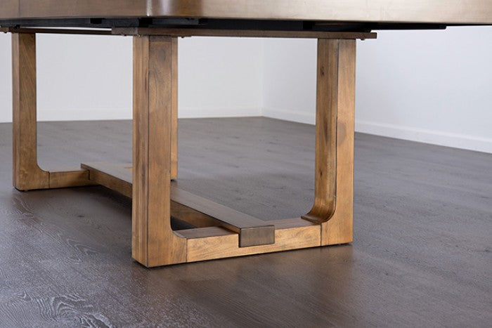 Mandal Chestnut/Gray 9 Piece Dining Set - Ornate Home
