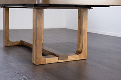 Mandal Chestnut/Gray 9 Piece Dining Set - Ornate Home