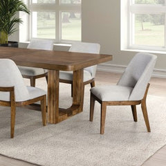 Mandal Chestnut/White 7 Piece Dining Set - Ornate Home