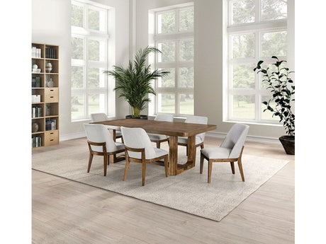 Mandal Chestnut/White 9 Piece Dining Set - Ornate Home