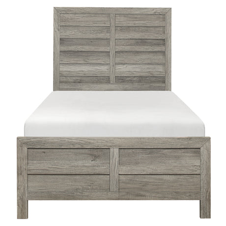 Mandan Gray 4-piece Twin Bedroom Set - Ornate Home