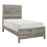 Mandan Weathered Gray 5-Piece Twin Bedroom Set - Ornate Home