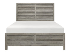Mandan Weathered Gray Eastern King Bed - Ornate Home