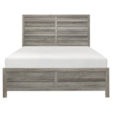 Mandan Weathered Gray Eastern King Bed - Ornate Home
