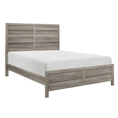 Mandan Weathered Gray Eastern King Bed - Ornate Home