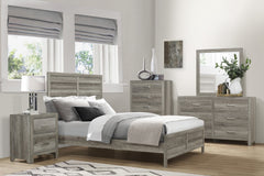 Mandan Weathered Gray Mirror - Ornate Home