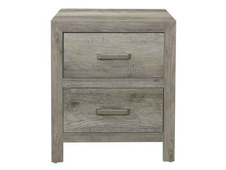 Mandan Weathered Gray Nightstand - Ornate Home