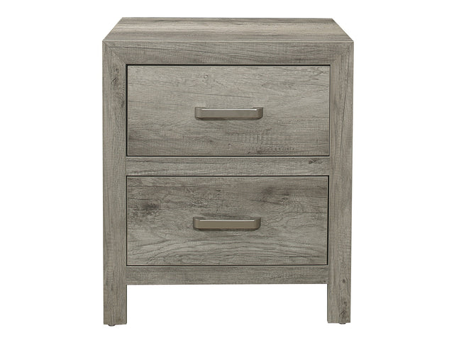 Mandan Weathered Gray Nightstand - Ornate Home