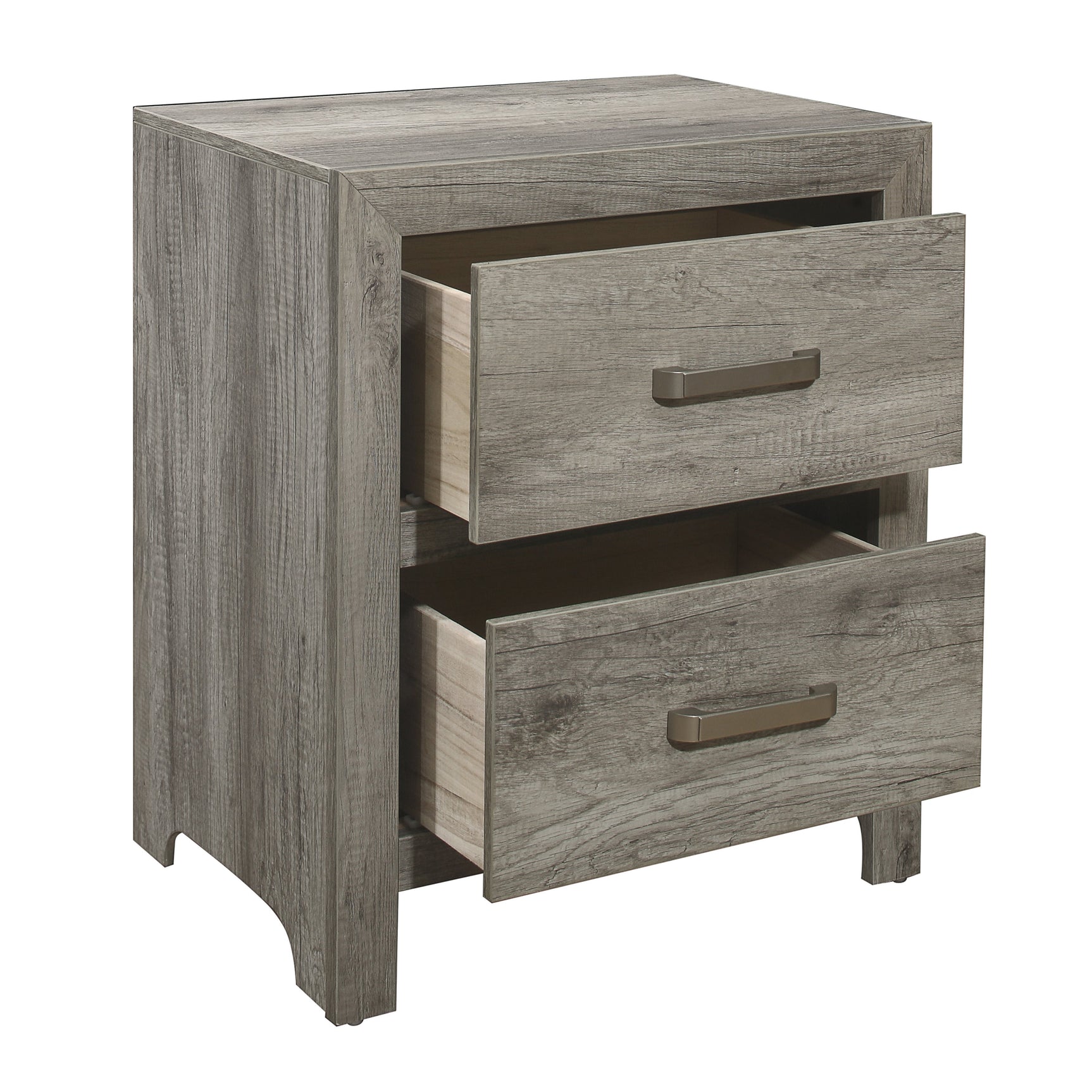 Mandan Weathered Gray Nightstand - Ornate Home