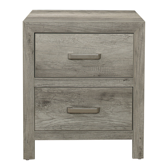 Mandan Weathered Gray Nightstand - Ornate Home