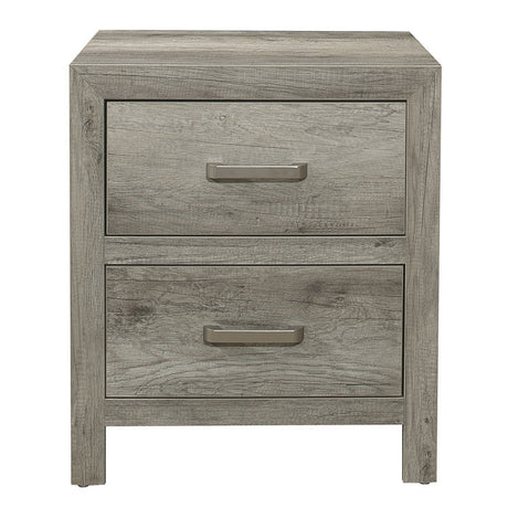 Mandan Weathered Gray Nightstand - Ornate Home