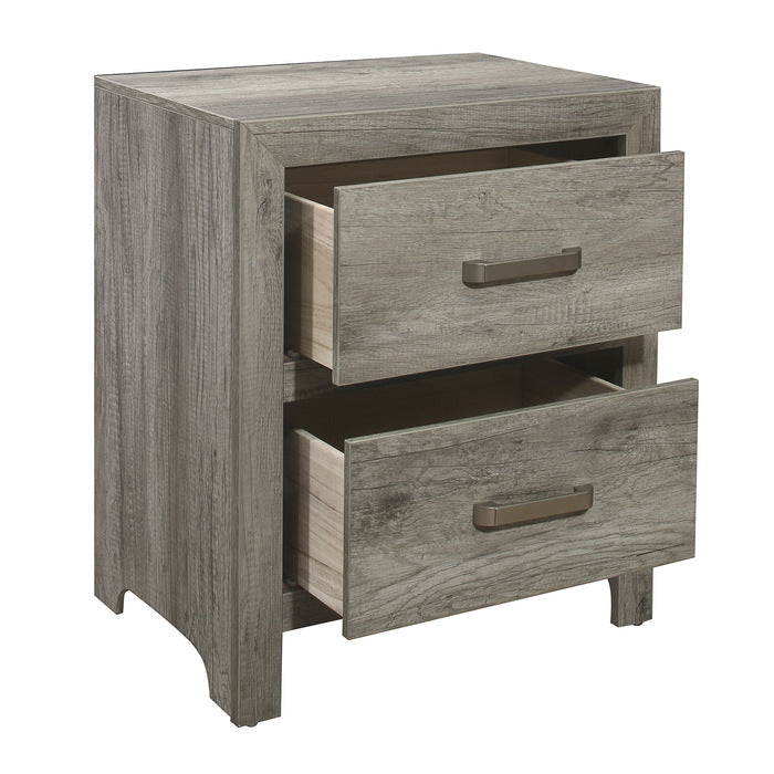 Mandan Weathered Gray Nightstand - Ornate Home