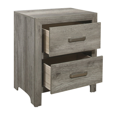 Mandan Weathered Gray Nightstand - Ornate Home