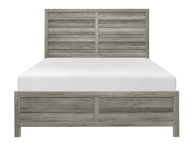 Mandan Weathered Gray Queen Bed - Ornate Home