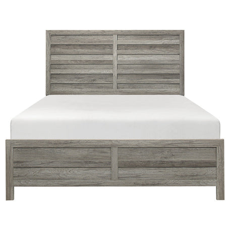 Mandan Weathered Gray Queen Bed - Ornate Home