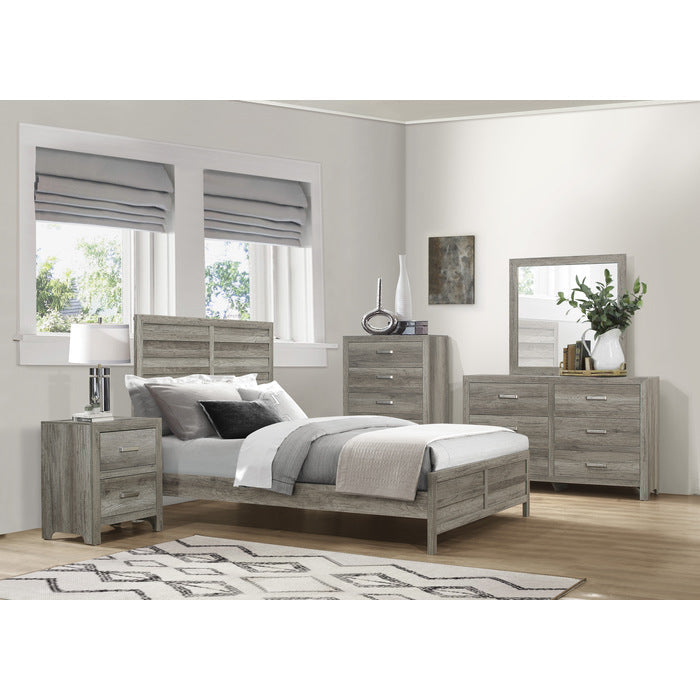 Mandan Weathered Gray Queen Bed - Ornate Home