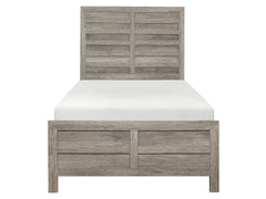 Mandan Weathered Gray Twin Bed - Ornate Home