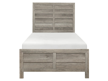 Mandan Weathered Gray Twin Bed - Ornate Home