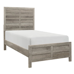 Mandan Weathered Gray Twin Bed - Ornate Home