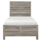 Mandan Weathered Gray Twin Bed - Ornate Home