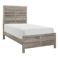 Mandan Weathered Gray Twin Bed - Ornate Home
