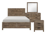 Mandan Weathered Pine 4-piece Queen Bedroom Set - Ornate Home