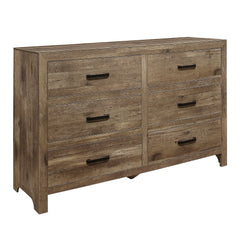 Mandan Weathered Pine 4-piece Queen Bedroom Set - Ornate Home
