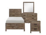 Mandan Weathered Pine 4-piece Twin Bedroom Set - Ornate Home