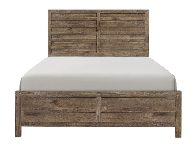 Mandan Weathered Pine Full Bed - Ornate Home