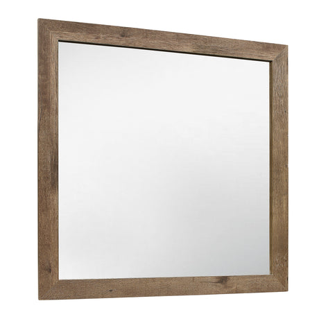 Mandan Weathered Pine Mirror - Ornate Home