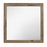 Mandan Weathered Pine Mirror - Ornate Home