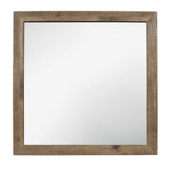Mandan Weathered Pine Mirror - Ornate Home
