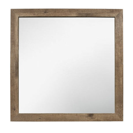Mandan Weathered Pine Mirror - Ornate Home