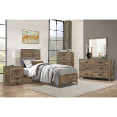Mandan Weathered Pine Nightstand - Ornate Home