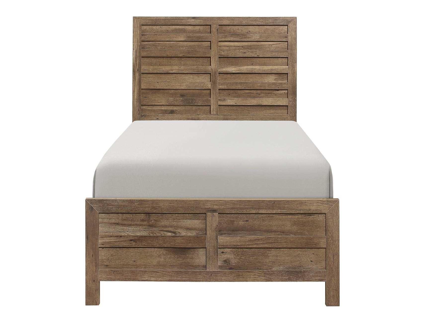 Mandan Weathered Pine Twin Bed - Ornate Home