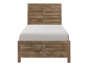 Mandan Weathered Pine Twin Bed - Ornate Home