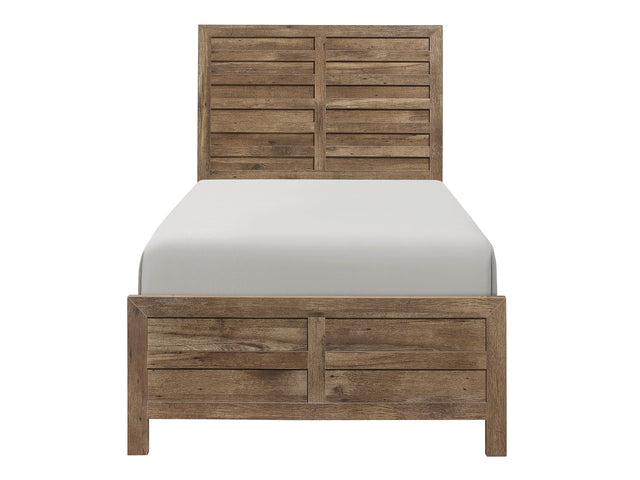 Mandan Weathered Pine Twin Bed - Ornate Home