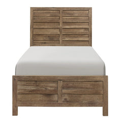 Mandan Weathered Pine Twin Bed - Ornate Home